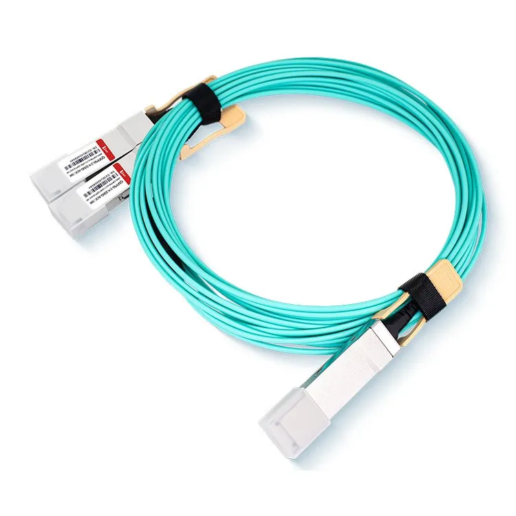 QSFP56 200สายเคเบิล AOC แบบแยก G ถึง 2X100G