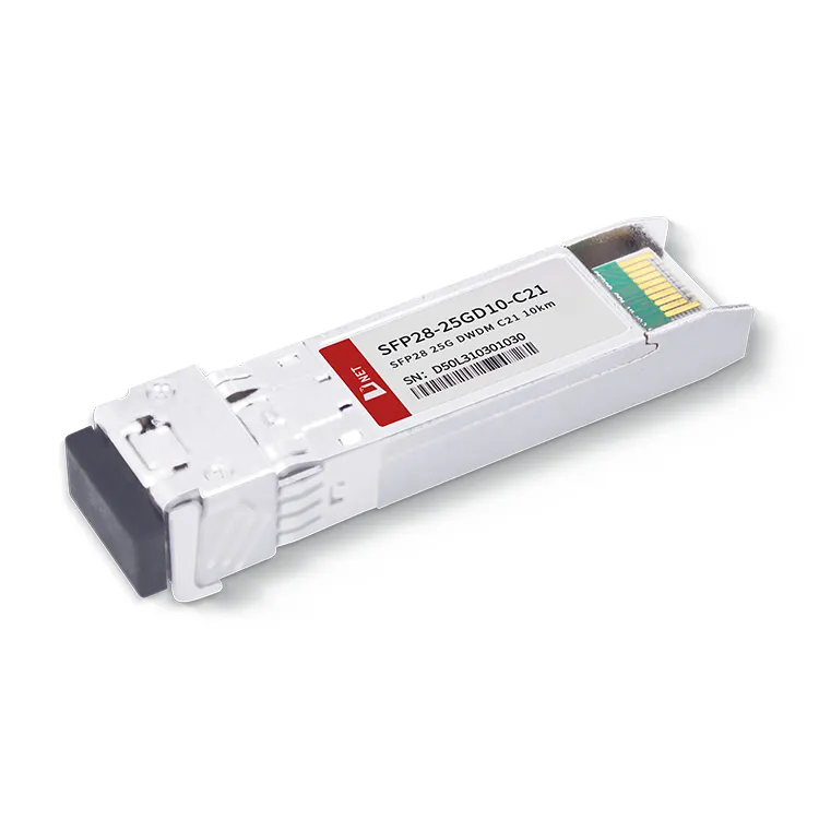 SFP28 DWDM C21 10โมดูลตัวรับส่งสัญญาณ KM